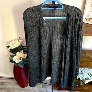 Women’s cardigan knee length dark grey